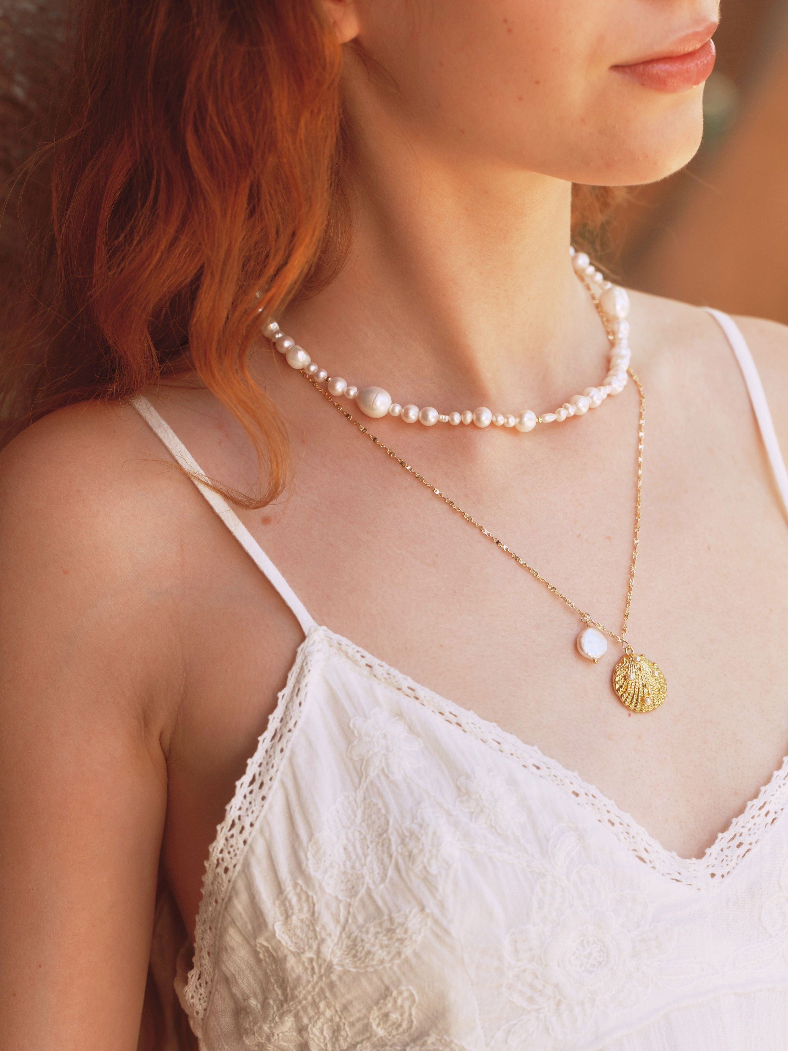 Lana Wave Pearl Necklace