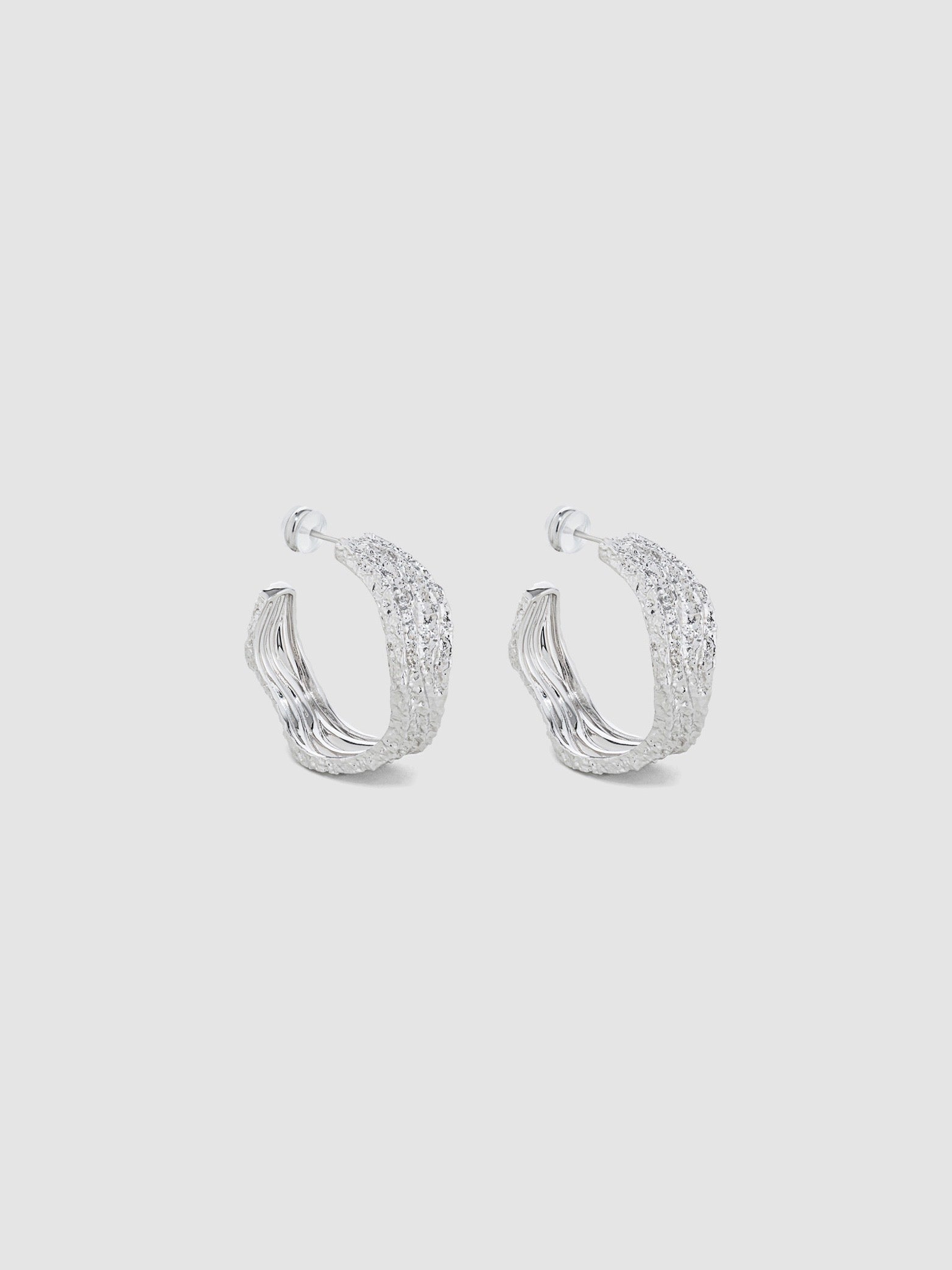 Silver Dune Double-C Earring
