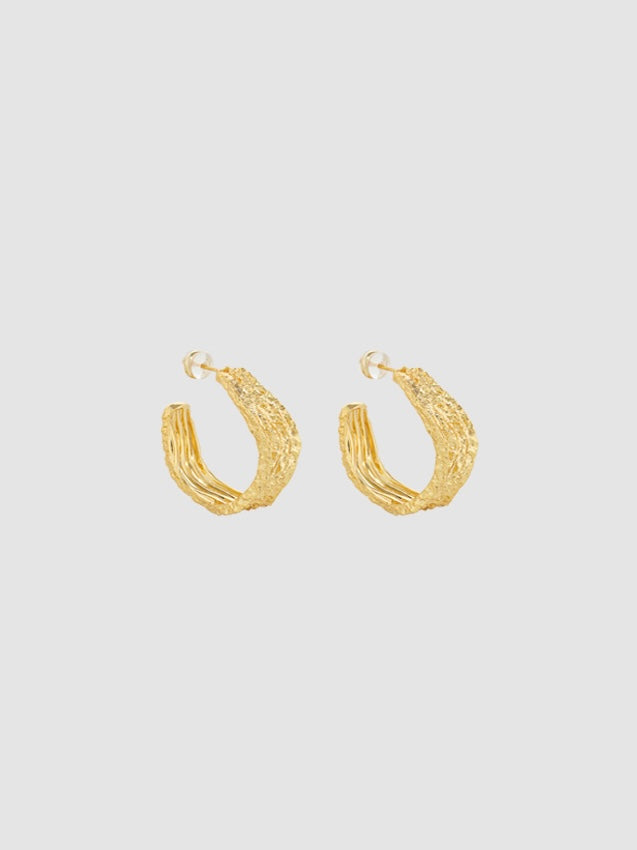 Golden Dune Double-C Earrings