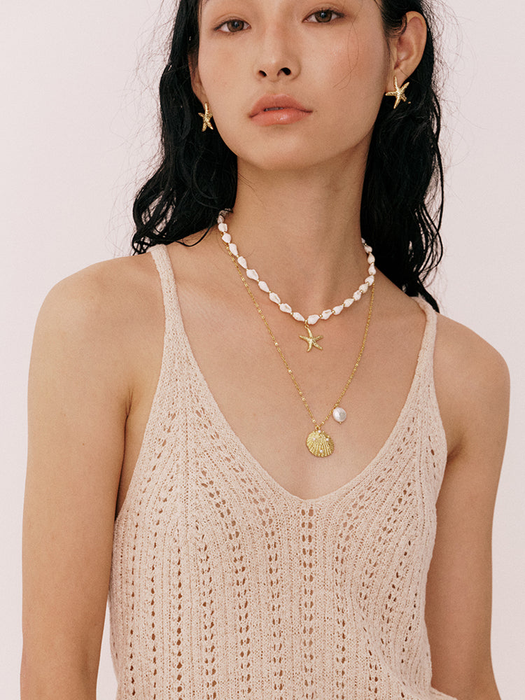 Starfish Shell Necklace