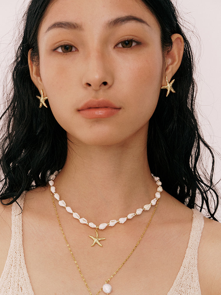 Starfish Shell Necklace