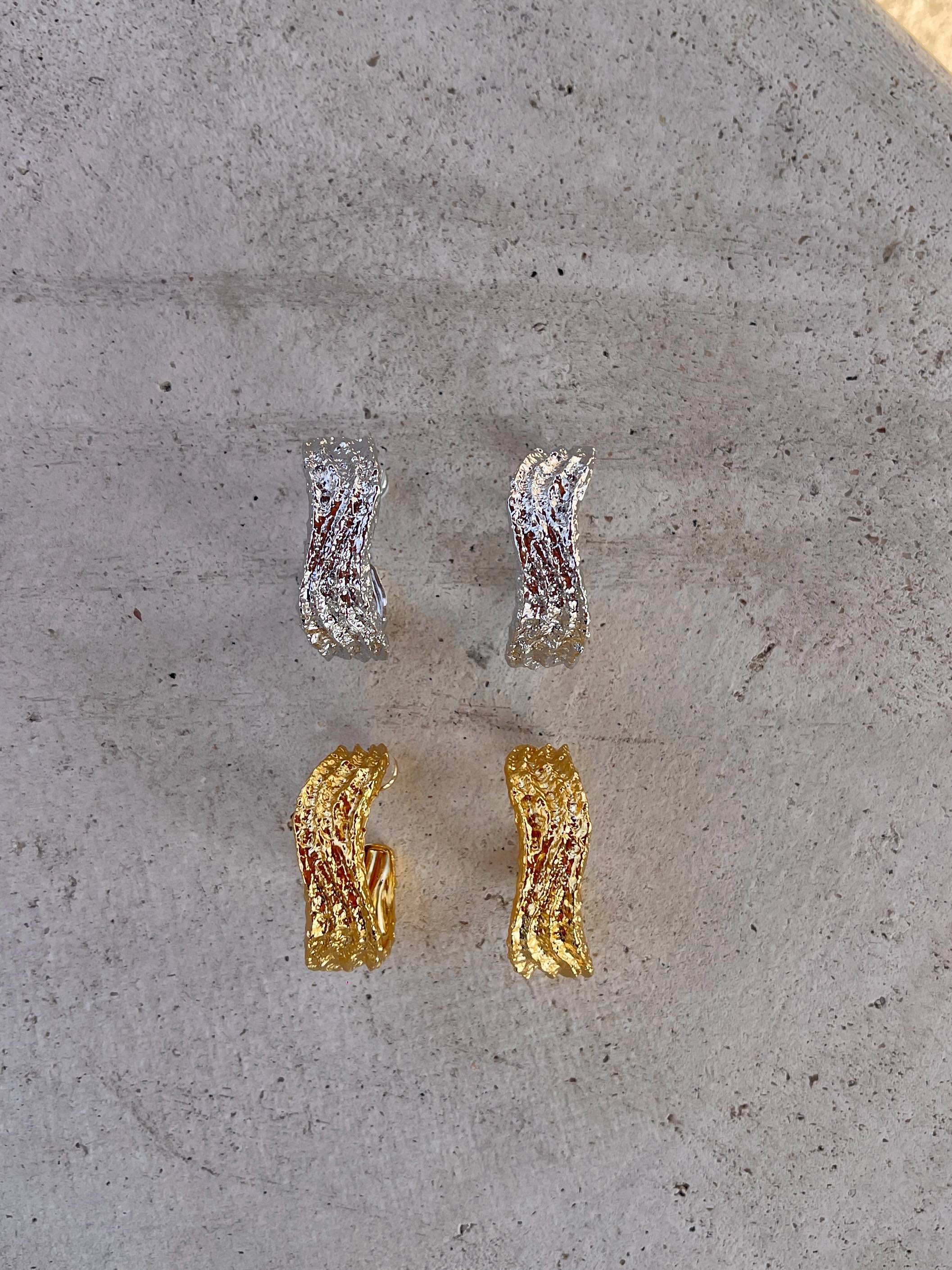 Golden Dune Double-C Earrings