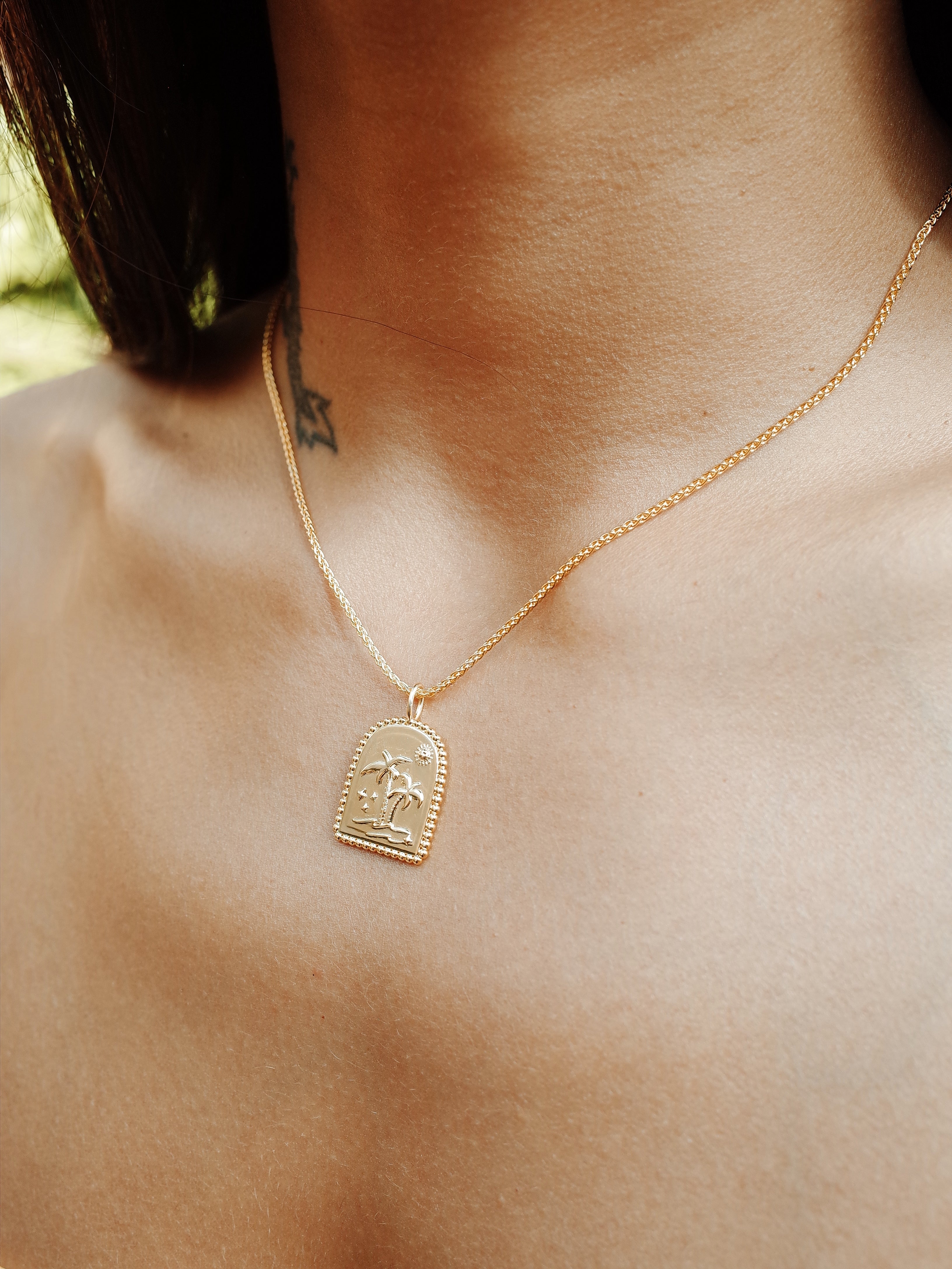 Palm Holiday Necklace