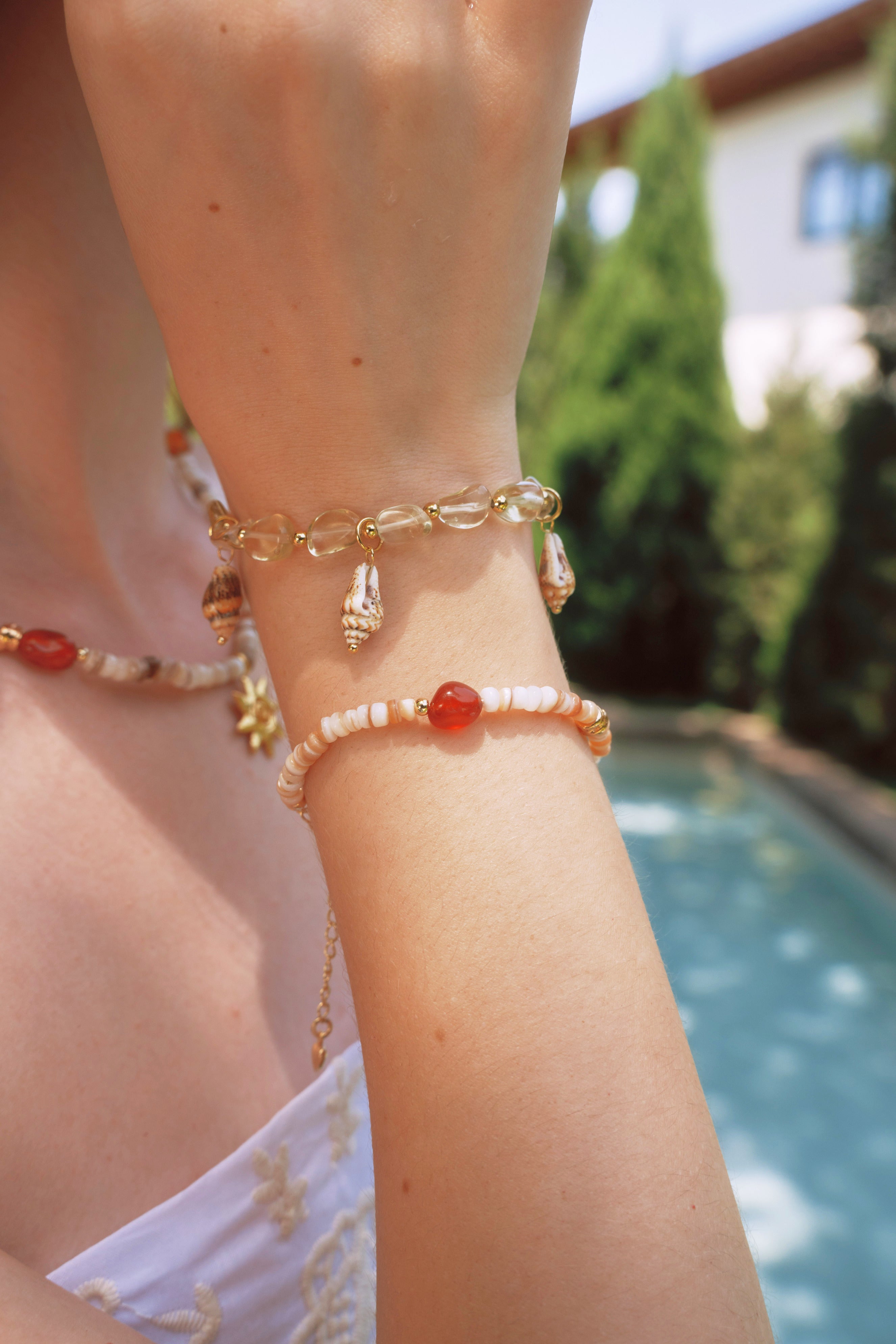 Sunlit Shell Bracelet