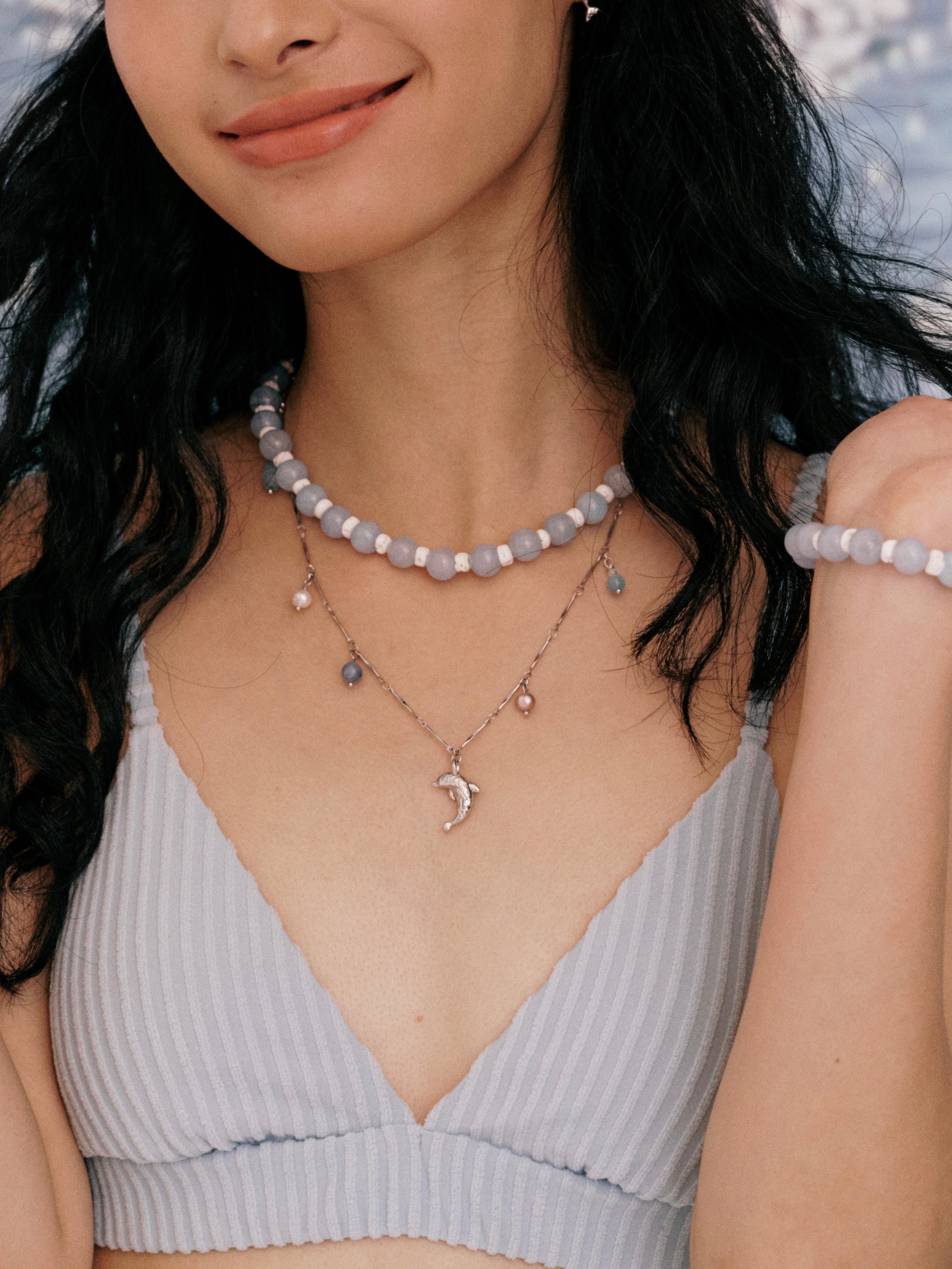 Dolphin Drops Necklace