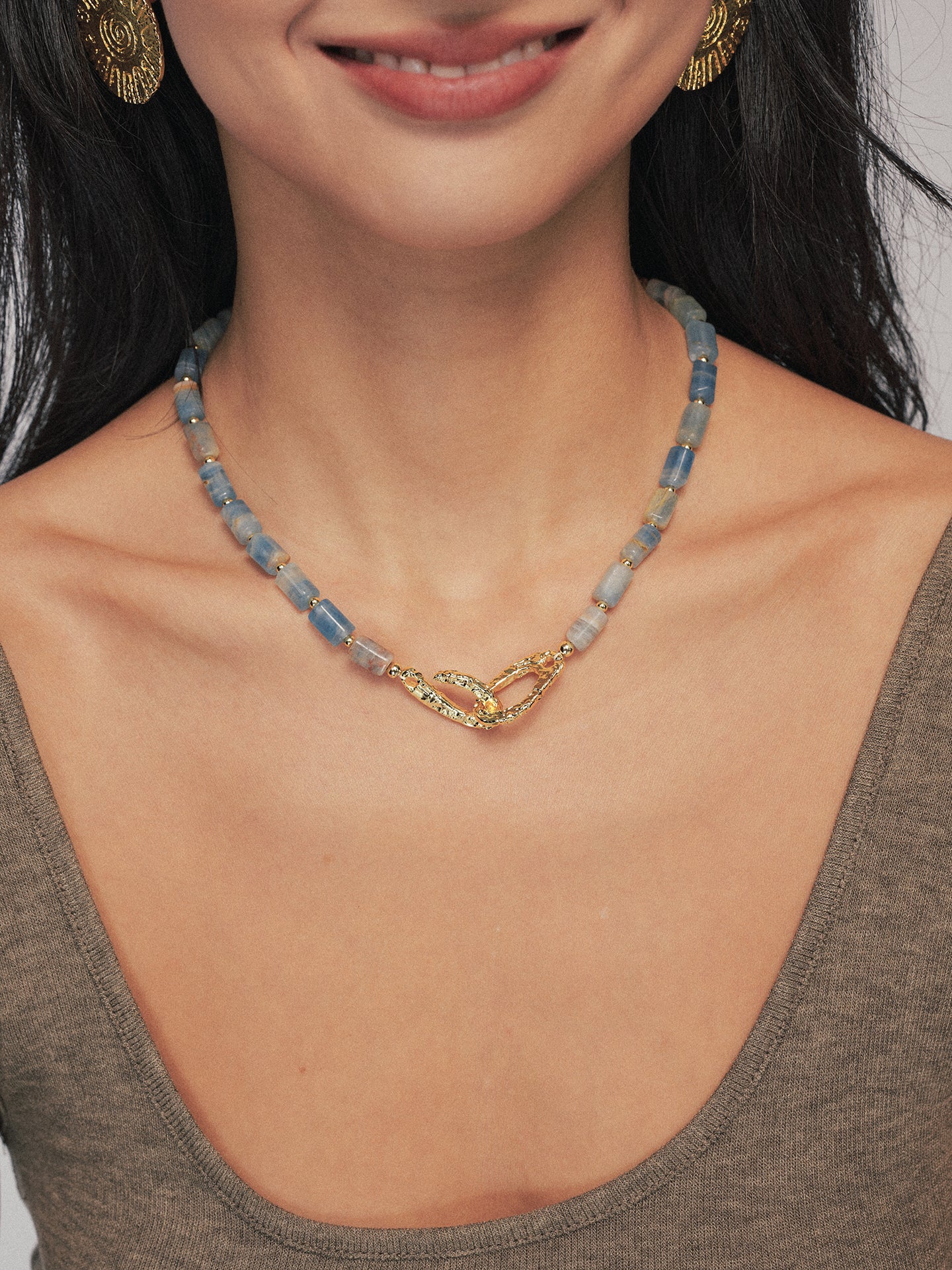 Oasis Blue Calcite Necklace