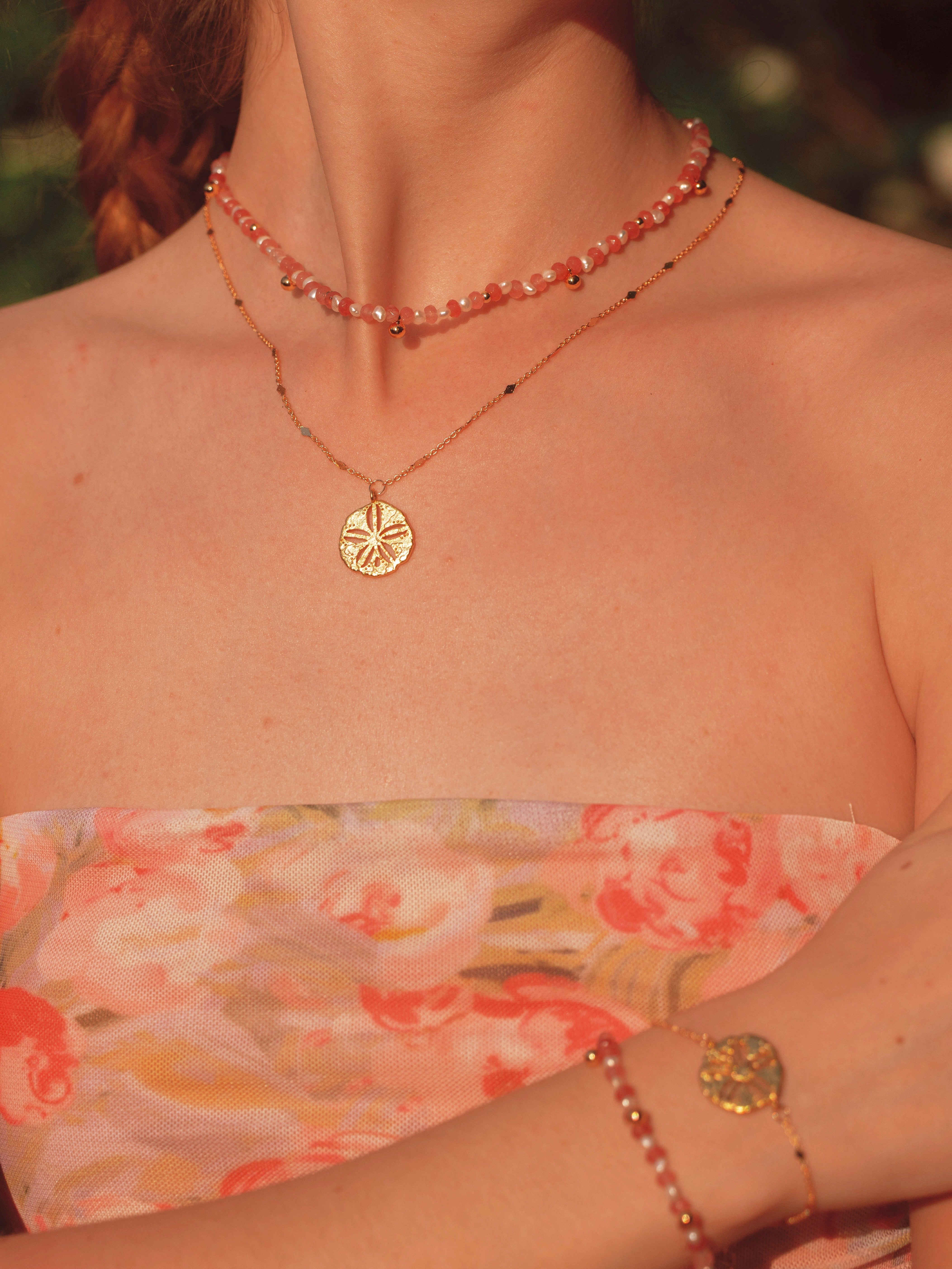 Sea Urchin Coin Necklace