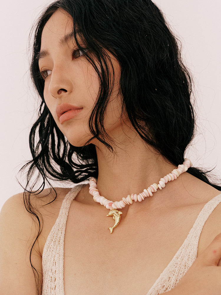 Dolphin Blush Necklace