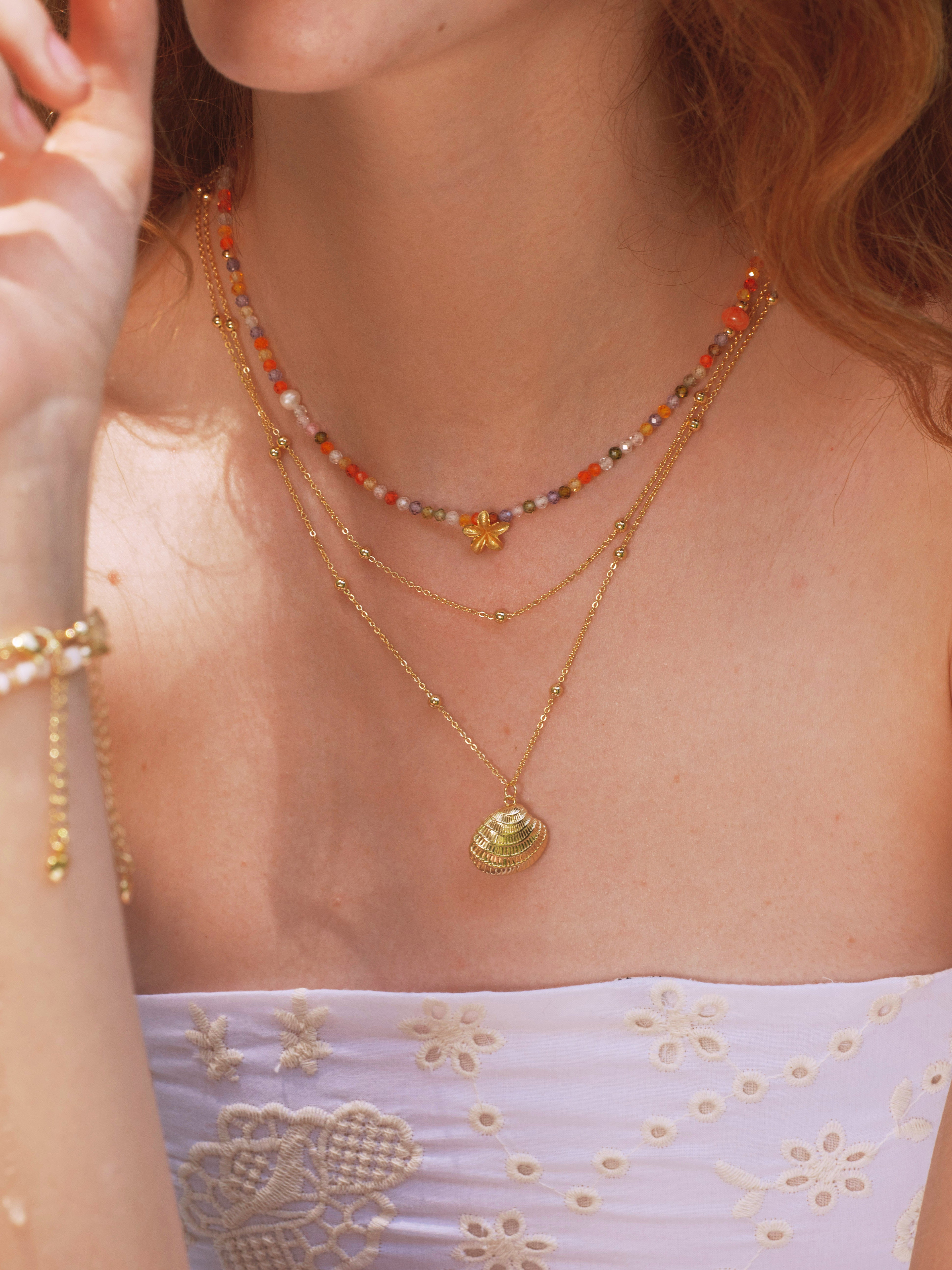 Plumeria Pop Necklace