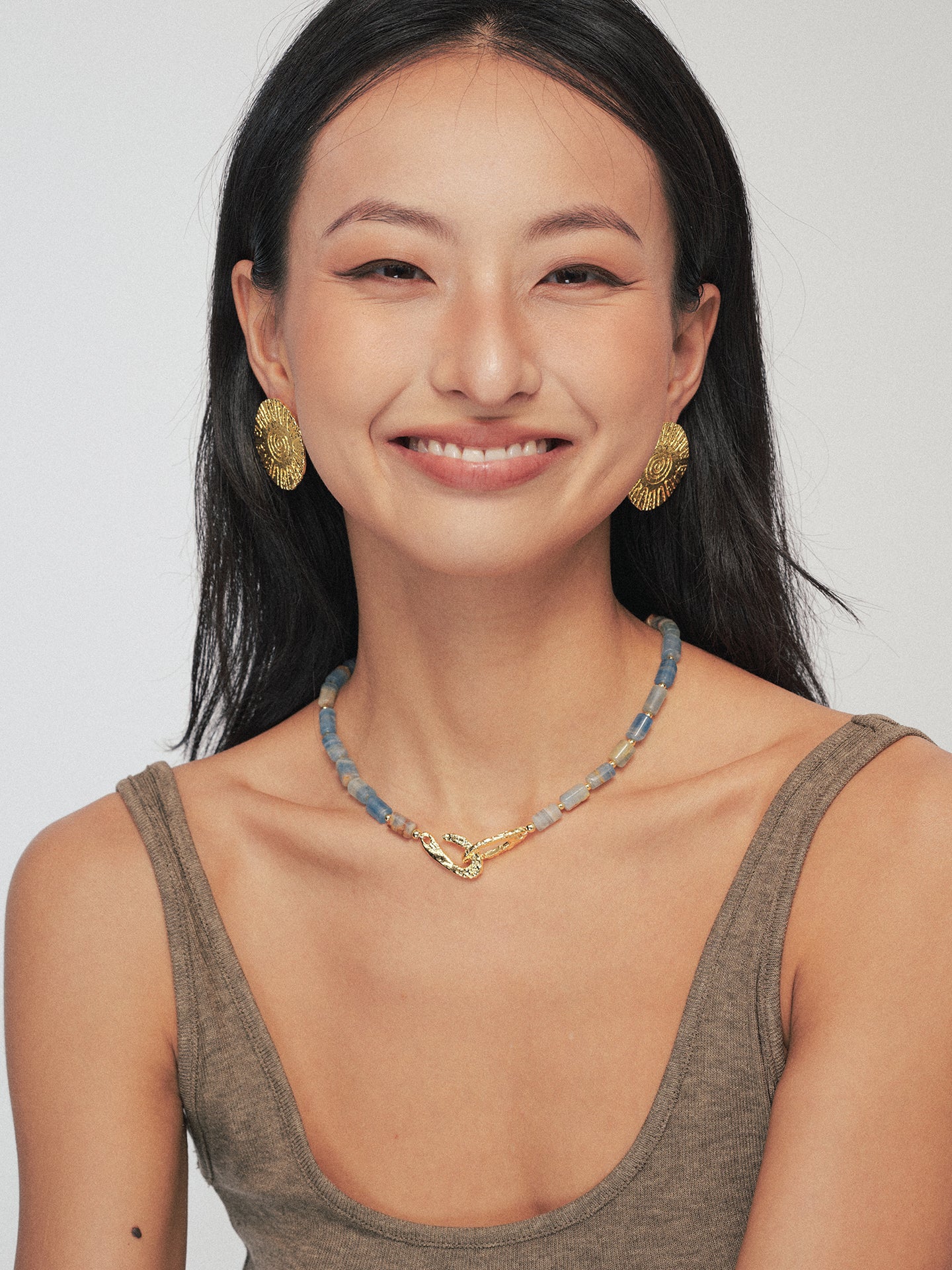 Oasis Blue Calcite Necklace