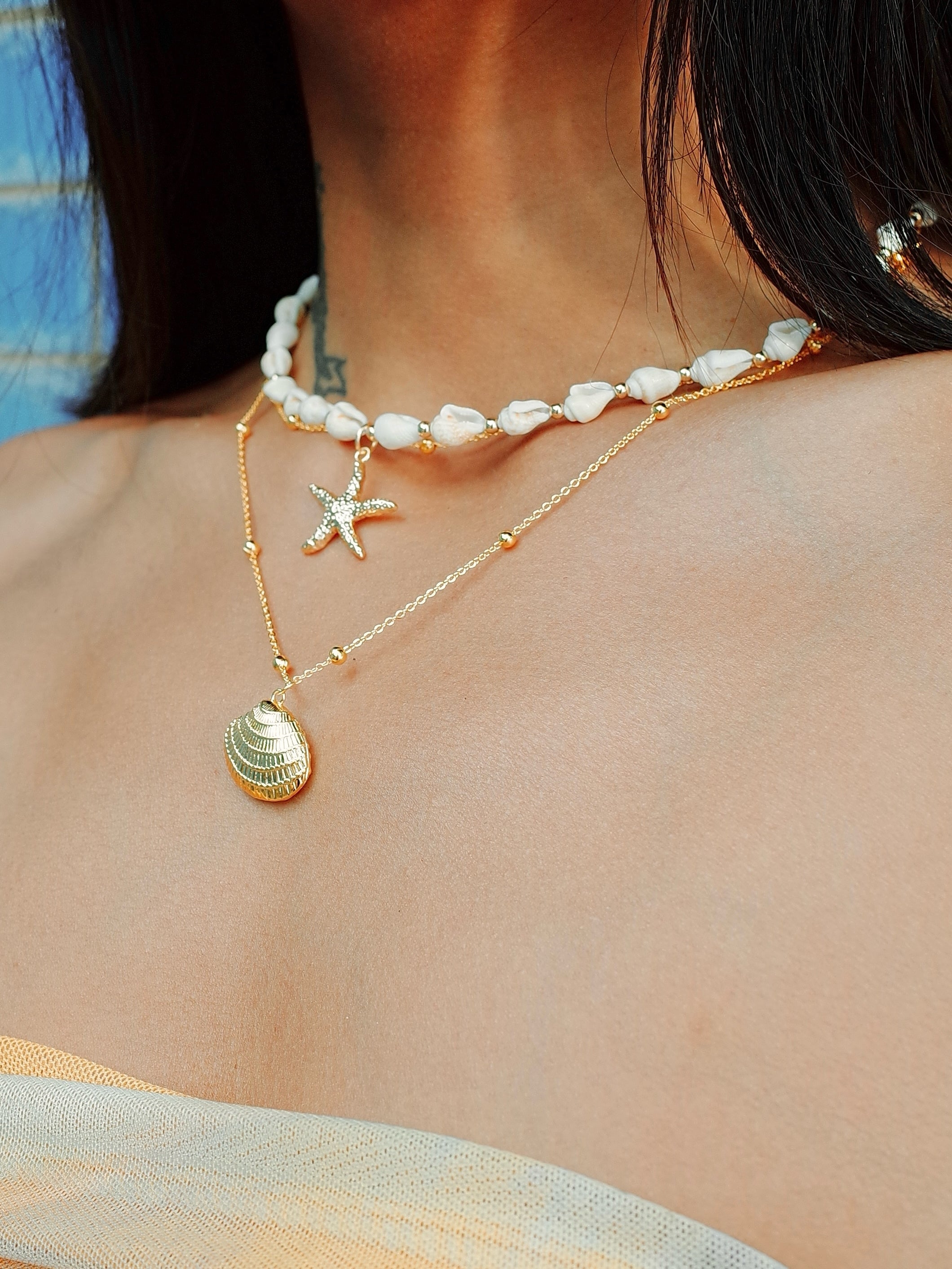 Double-Layer Shell Necklace