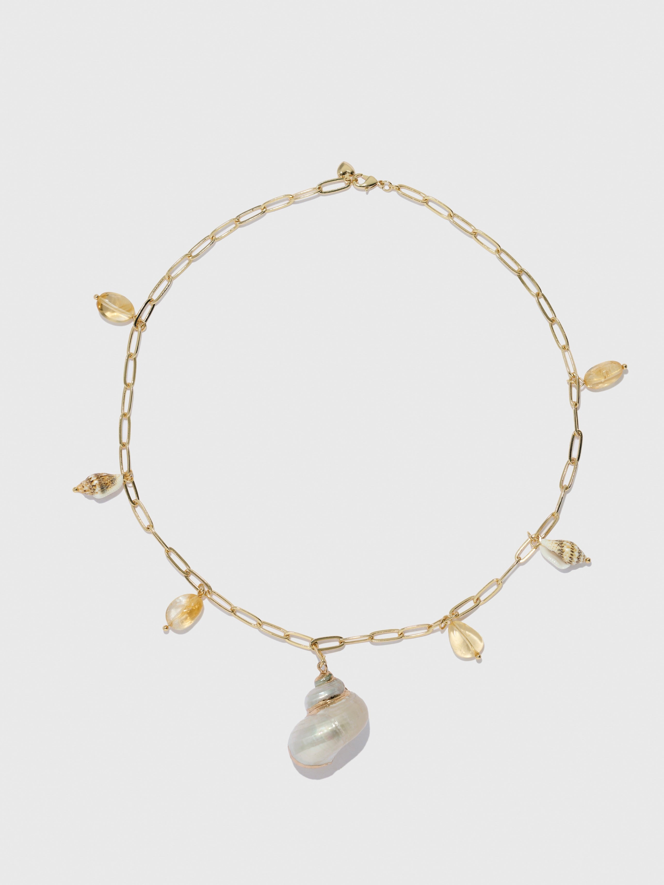 Sunlit Shell Necklace